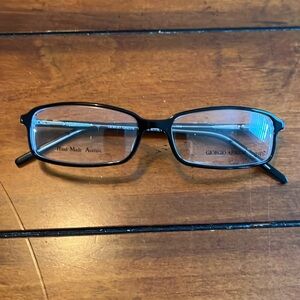 GA 4 Giorgio Armani unisex frame never owned Black front and temple.